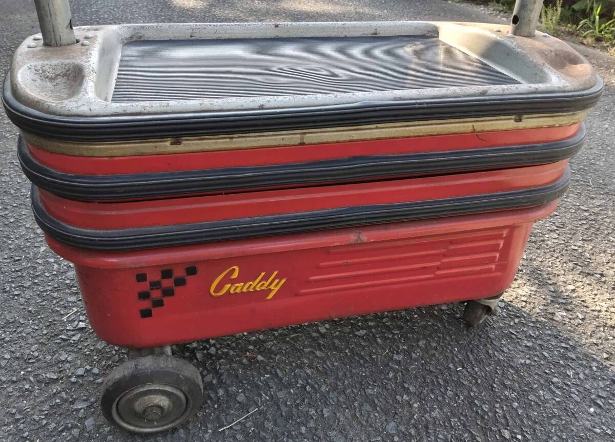 値下げ 逗子市 現地引き取り限定 Caddy キャディ ツールワゴン 工具箱 ツールボックス カート ホリー HORY ガレージ ビンテージ 収納 旧車_画像2
