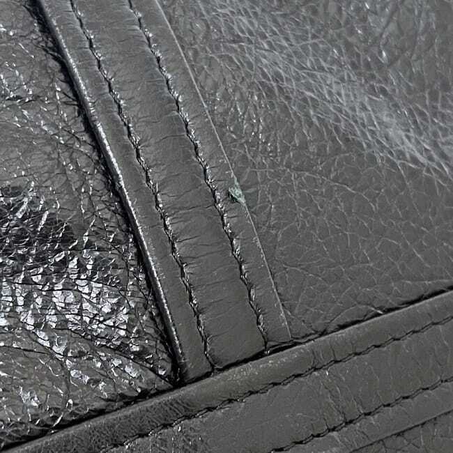 バレンシアガ トートバッグ バザールショッパー Ｍ f-24157 ブラック 480792 美品 レザー 中古 1000_画像6