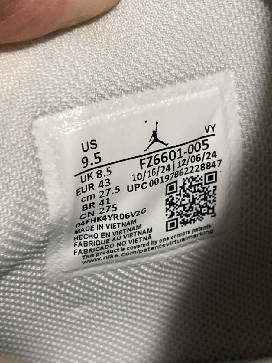 【美中古】NIKE JORDAN TATUM3 PF ジョーダンテイタム ナイキ スニーカー 27.5 白_画像10