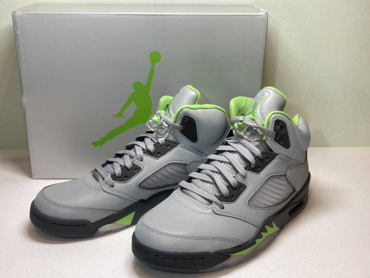 NIKE AIR JORDAN5グリーンビーンUS9.5 27.5cm新品_画像1