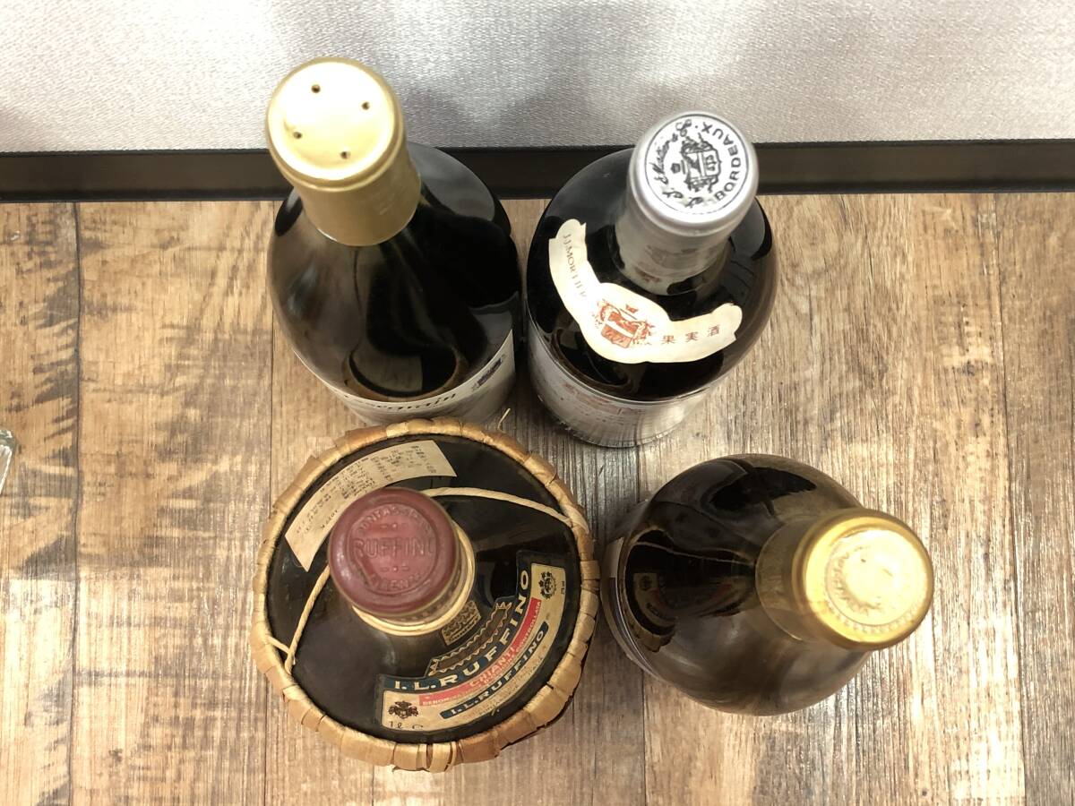 《H》未開栓 ワイン 果実酒 おまとめ4本セット 750ml?1000ml フランス イタリア オーストラリア