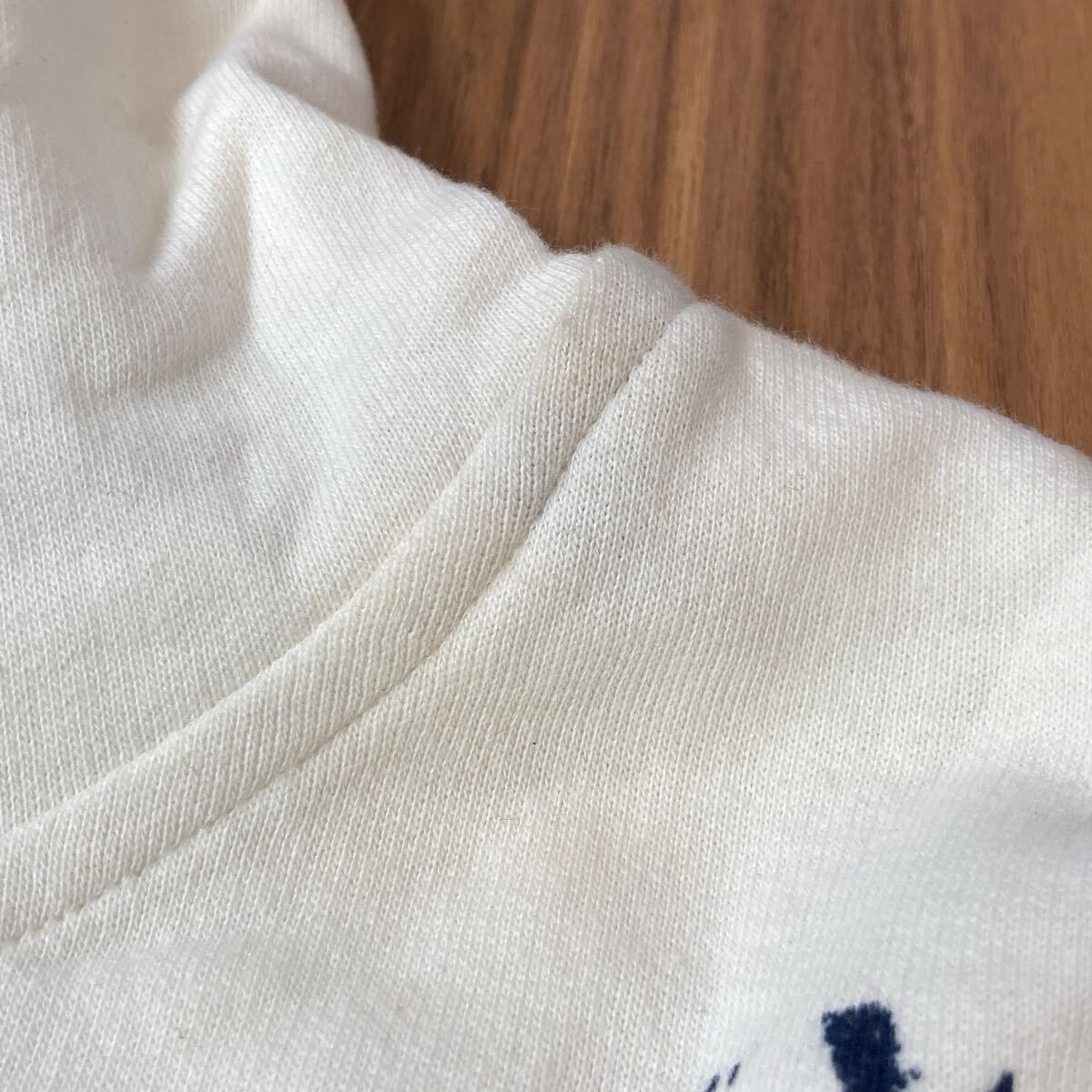 YT3805 MARC ECKO マークエコー フルジップパーカー サイズXL オフホワイト スカル ビッグプリント B系 ストリート コットン100% 裏毛_画像7