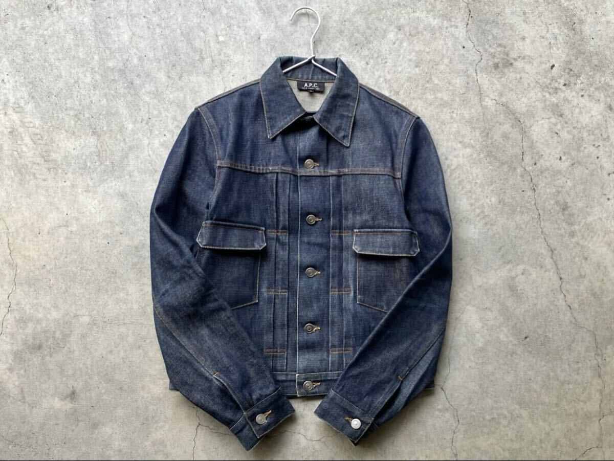 APC 2nd型 セルビッチデニム Gジャン M アーペーセー メンズ ブルゾン トラッカージャケット カバーオール セカンド インディゴ 赤耳