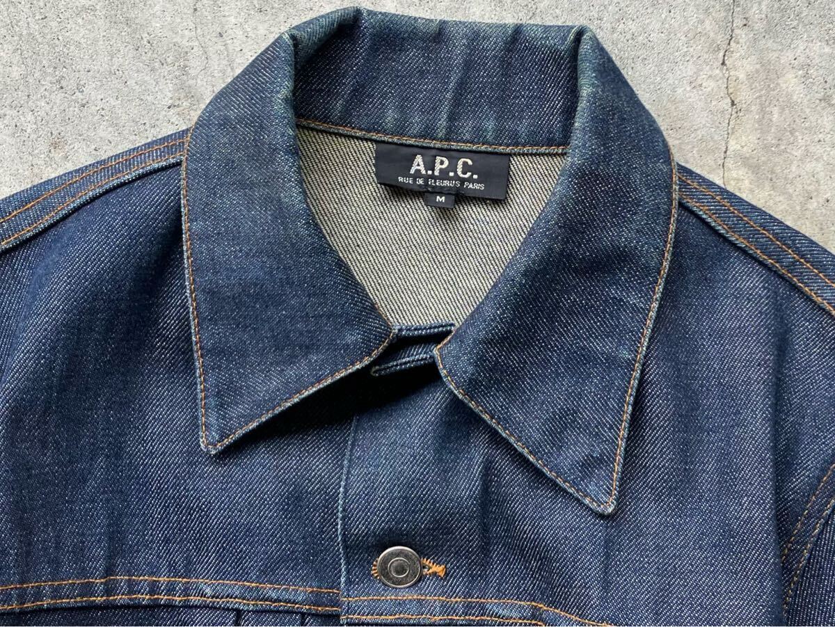 APC 2nd型 セルビッチデニム Gジャン M アーペーセー メンズ ブルゾン トラッカージャケット カバーオール セカンド インディゴ 赤耳