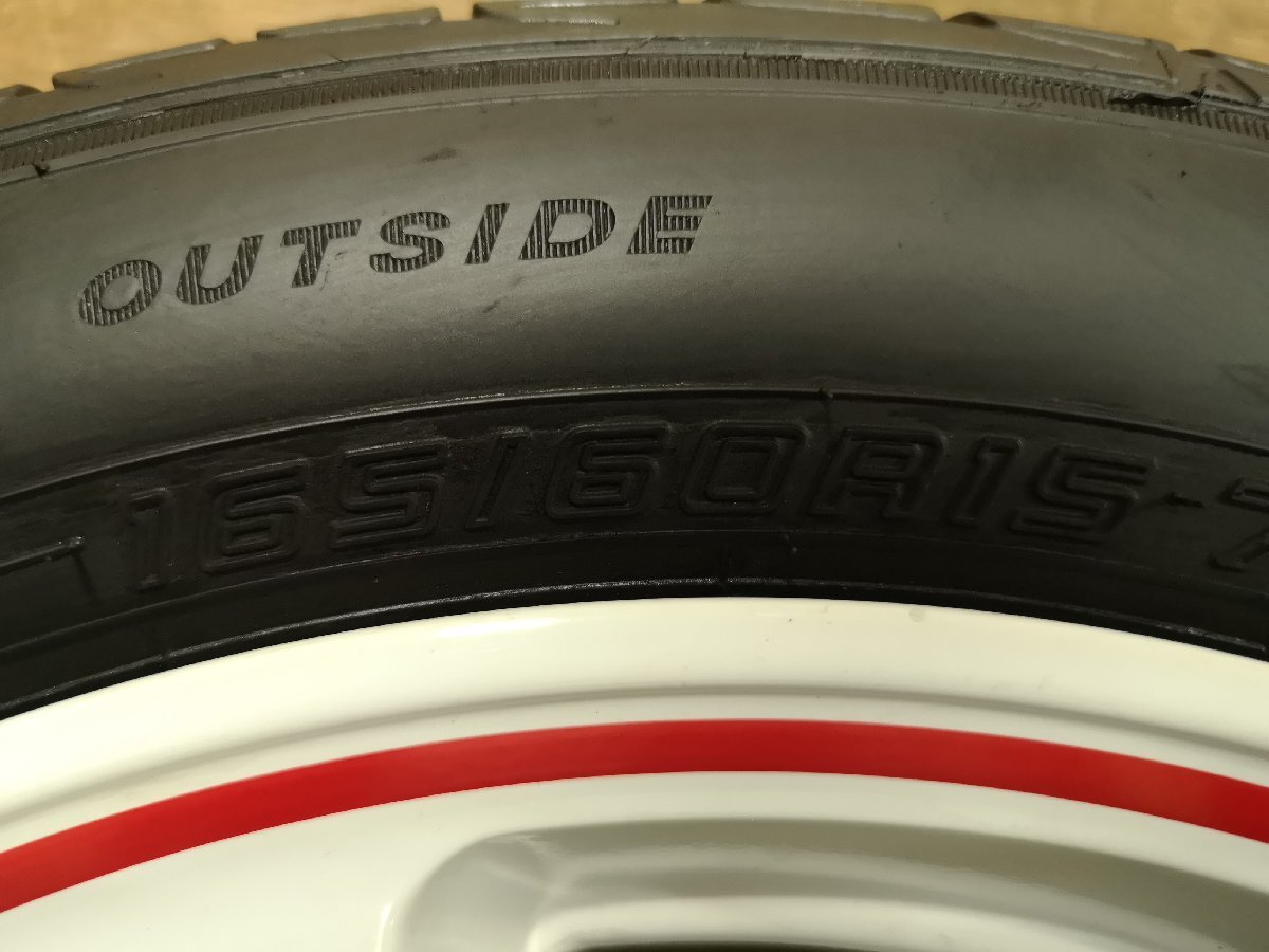 ■ ホイール 2本 MID RMPレーシング マルカサービス 15x5J+45 100 4H 165/60R15_画像7