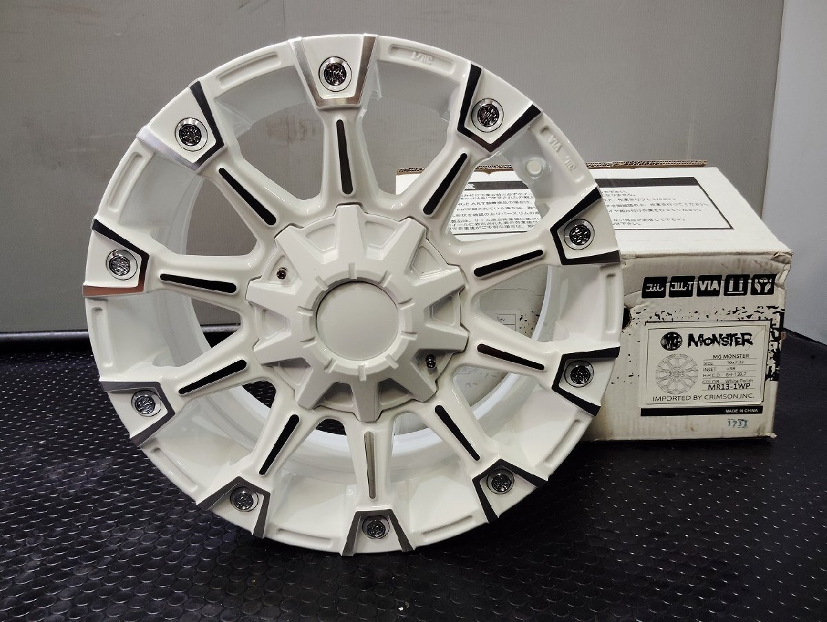 【新品】CRIMSON MG MONSTER クリムソン 社外ホイール 16インチ 4本 7J6HPCD139.7+38 ハイエース キャラバン等 (VHZ314)_画像1