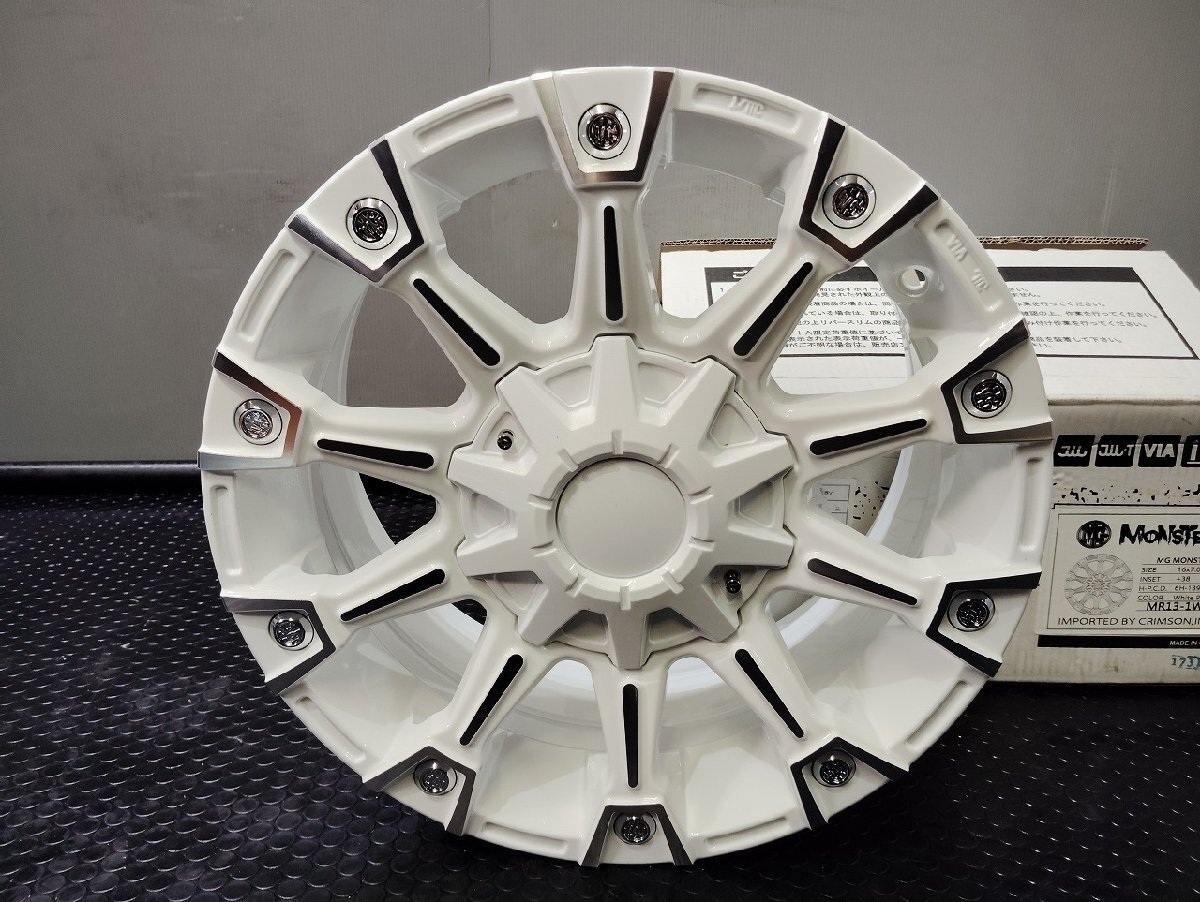【新品】CRIMSON MG MONSTER クリムソン 社外ホイール 16インチ 4本 7J6HPCD139.7+38 ハイエース キャラバン等 (VHZ314)_画像2