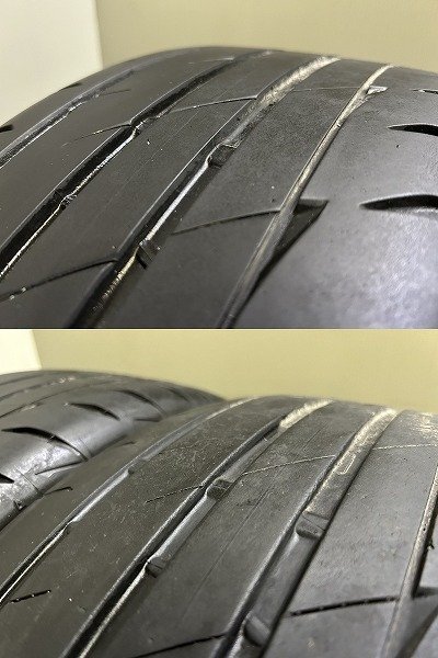 【BS POTENZA RE04 245/40R18】夏タイヤ【アウディ 純正キャップ 社外ホイール 18インチ 8J5HPCD112+45】20年製 バリ溝 audi/A4等 (VTP259)_画像9
