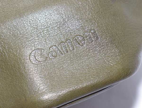 【4Y】Canon Camera Case ( for F-1 OLIVE DRAB 時代 ) 年式相応 傷み劣化強(qiáng)い ビンテージ
