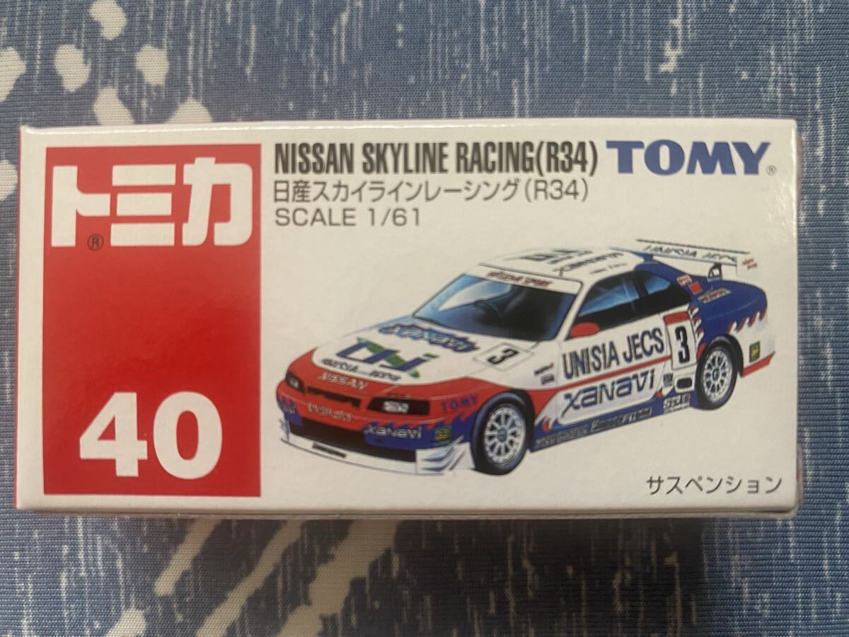 トミカ 赤箱40 日産スカイラインレーシング(R34)_画像1