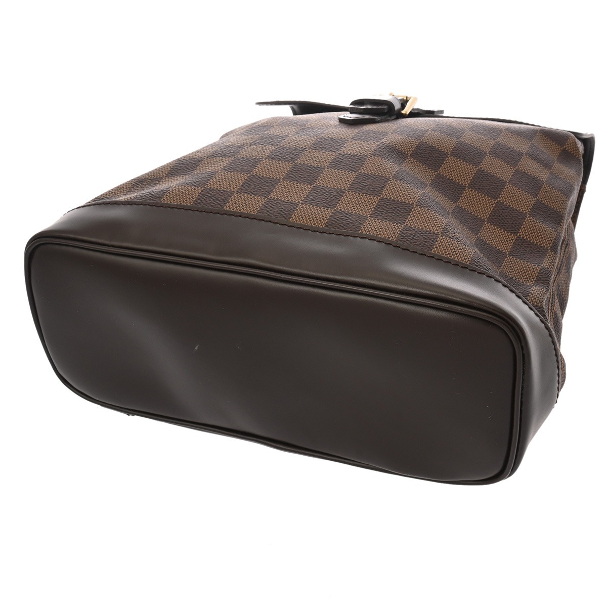LOUIS VUITTON Louis Vuitton Damier so- сигнал Brown N51132 женский Damier парусина рюкзак * Day Pack AB разряд б/у серебряный магазин 