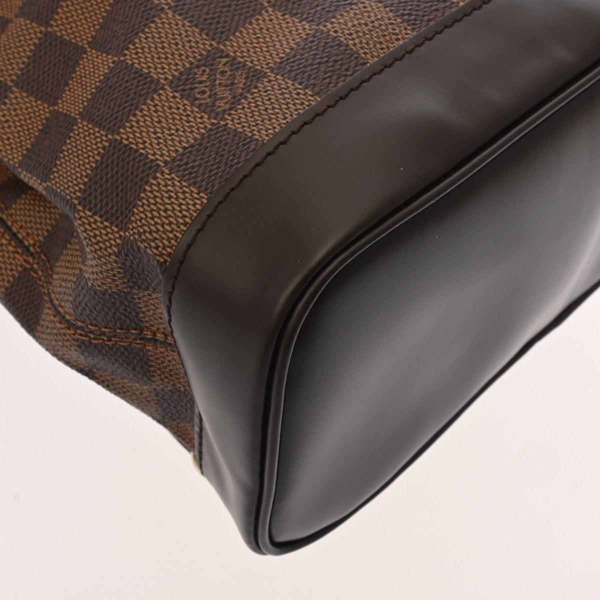 LOUIS VUITTON Louis Vuitton Damier so- сигнал Brown N51132 женский Damier парусина рюкзак * Day Pack AB разряд б/у серебряный магазин 