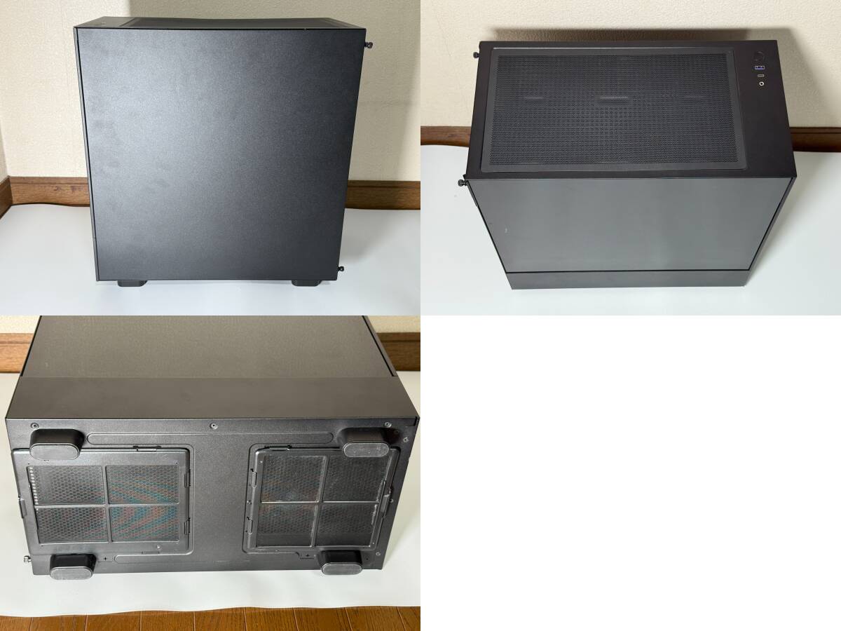 【送料無(wú)料】NZXT H5 FLOW ブラック + RGB & ファンコントローラー + 14cmファン x 2