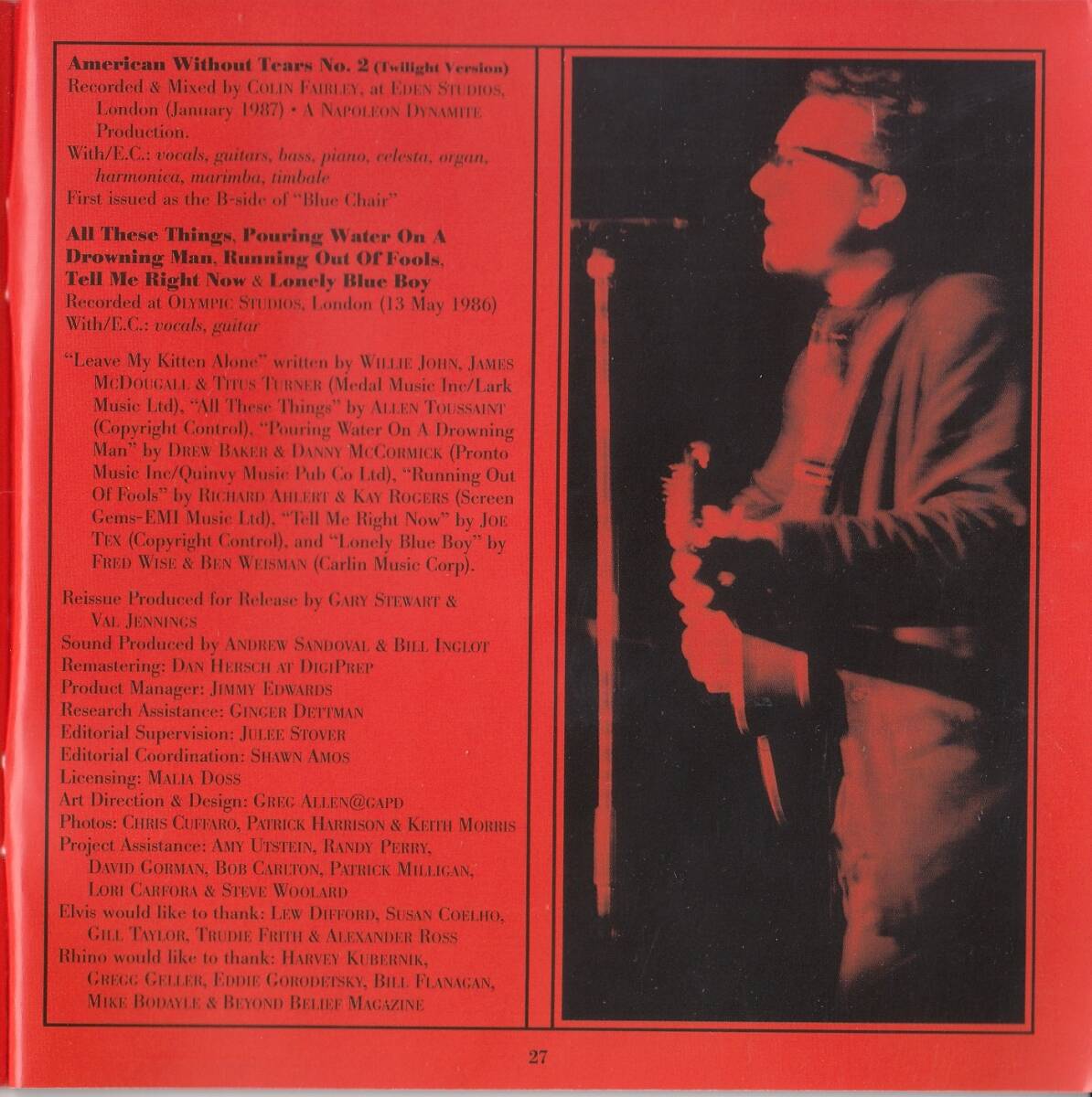 輸 Elvis Costello And The Attractions Blood & Chocolate 2CD EDITION◆規(guī)格番號(hào)■MANUS-112◆送料無料■即決●交渉有