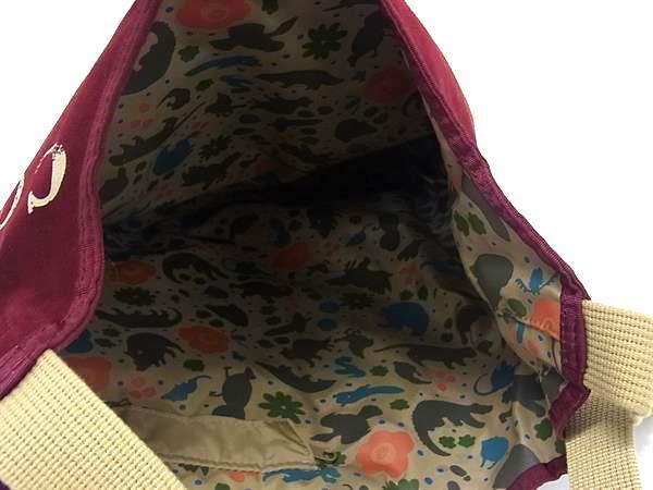 1円 ■極美品■ HUNTING WORLD ハンティングワールド キャンバス リバーシブル クロスボディ ショルダーバッグ 斜め掛け レッド系 FP5127