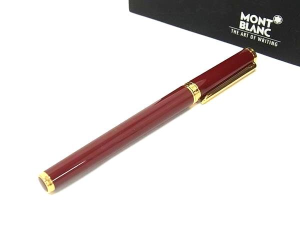 1円 ■美品■ MONT BLANC モンブラン ノブレス オブリージュ キャップ式 ボールペン 筆記用具 文房具 ステーショナリー ボルドー系 FN6479