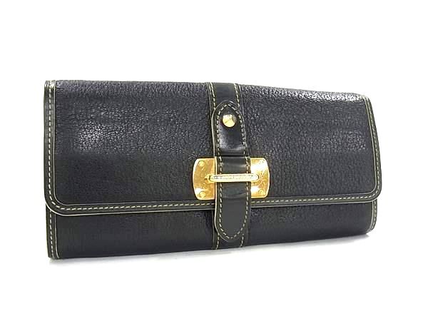 1円 ■美品■ LOUIS VUITTON ルイヴィトン M95645 スハリ ポルトフォイユ ル ファヴォリ 二つ折り 長(zhǎng)財(cái)布 ウォレット ブラック系 FM9983