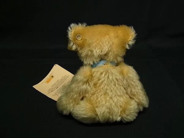 1円 ■美品■ Steiff シュタイフ 029851 クラシック ウール×コットン ミニチュア テディベア クマ ぬいぐるみ ライトブラウン系 FL9535