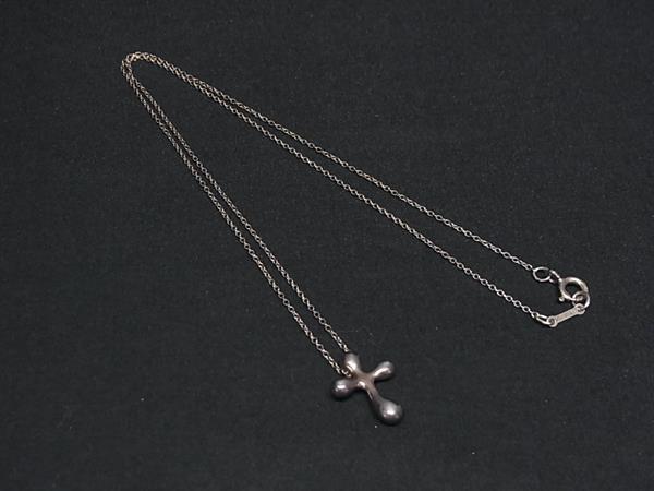 1円 TIFFANY&Co ティファニー スモールクロス SV925 ネックレス ペンダン卜 アクセサリー レディース シルバー系 FS4044