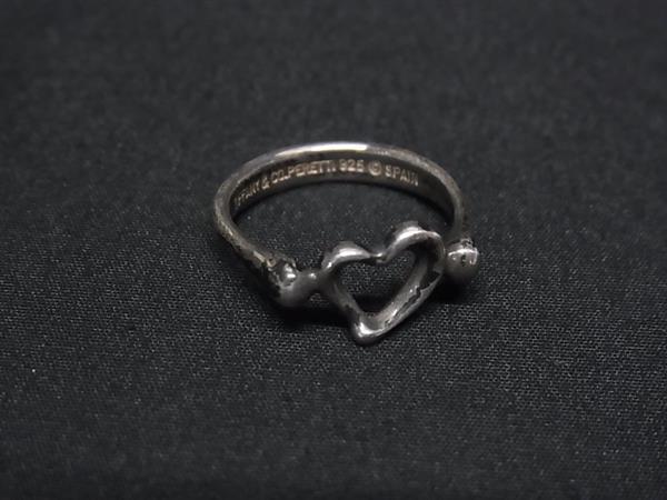 1円 TIFFANY&Co ティファニー エルサペレッティ オープンハート SV925 リング 指輪 アクセサリー 約11号 レディース シルバー系 FP6144