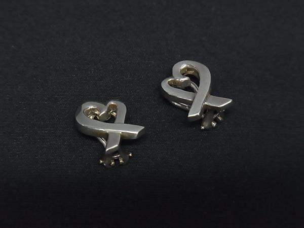 1円 ■美品■ TIFFANY&Co ティファニー パロマピカソ ラビングハート SV925 クリップ式 イヤリング アクセサリー シルバー系 FP6526