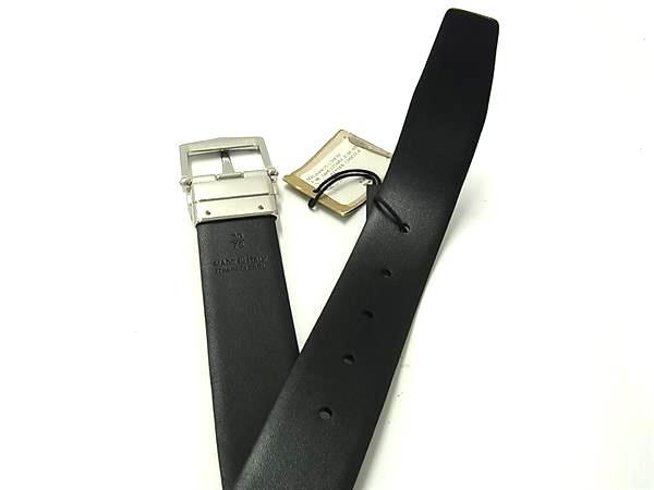 1円 ■美品■ BURBERRY バーバリー レザー シルバー金具 ベルト 表記サイズ 30/75 ビジネス 紳士 メンズ ブラウン系×ブラック系 FP6574