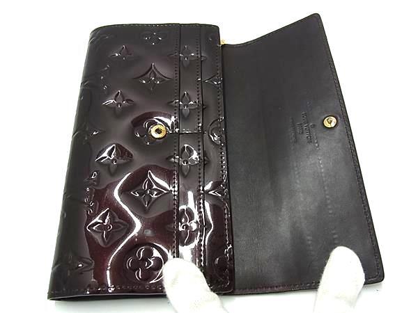 1円 ■美品■ LOUIS VUITTON ヴィトン M93524 モノグラムヴェルニ ポルトフォイユ サラ 二つ折り 長財布 ウォレット ブラウン系 FM9968