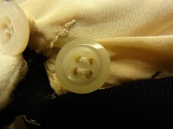 1円 ■美品■ GUCCI グッチ レーヨン×ナイロン リボン 半袖 ワンピース 表記サイズ M 洋服 レディース ブラック系×ベージュ系 BP2416