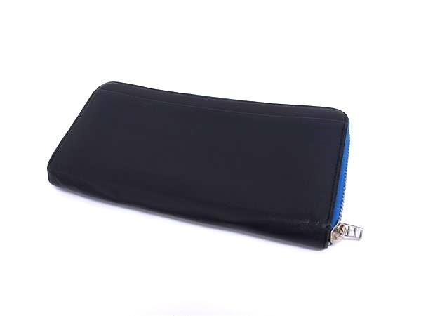 Paul Smith ポールスミス レザー ラウンドファスナー 長(zhǎng)財(cái)布 ウォレット 札入れ 小銭入れ カード入れ メンズ ブラック系 DJ7513