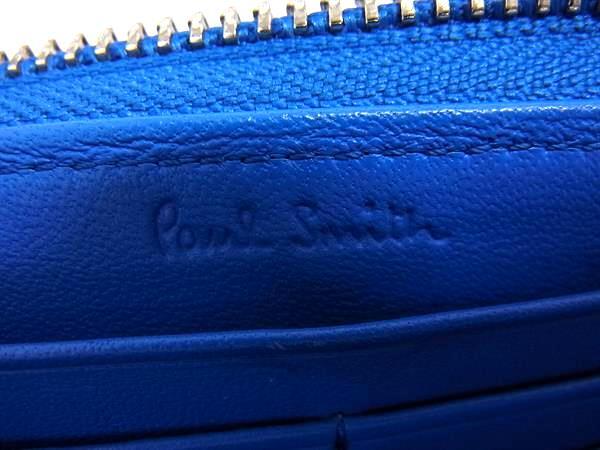 Paul Smith ポールスミス レザー ラウンドファスナー 長(zhǎng)財(cái)布 ウォレット 札入れ 小銭入れ カード入れ メンズ ブラック系 DJ7513