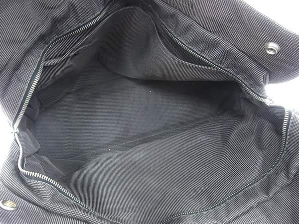 1円 HERMES エルメス エールラインMM キャンバス シルバー金具 ハンドバッグ トート レディース メンズ グレー系 FV0216_画像5