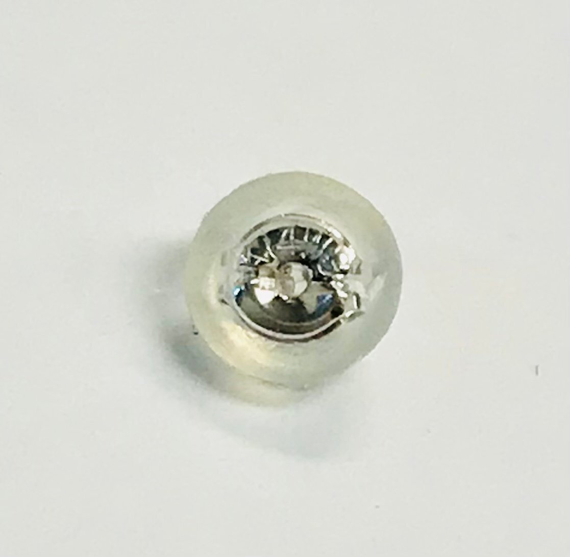 K14WG ホワイトゴールド ブルームーンストーン ハートモチーフ スタッドピアス qoj.YPB22_画像4