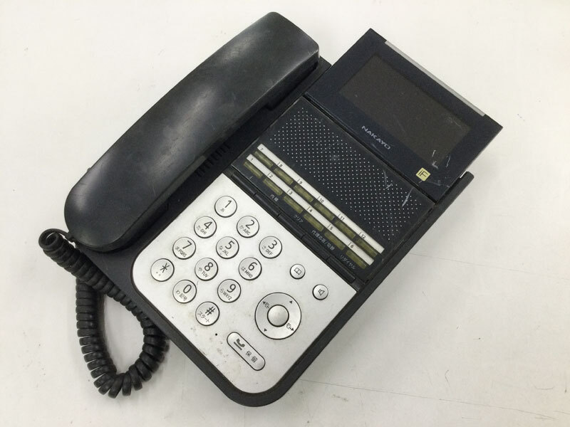 ナカヨ NYC-12iF-SDB：12ボタン標準電話機(黒) リユース中古ビジネスフォン★保証付き・本州送料無料★(管理番号3242)_画像1