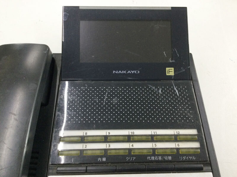 ナカヨ NYC-12iF-SDB：12ボタン標準電話機(黒) リユース中古ビジネスフォン★保証付き・本州送料無料★(管理番号3242)_画像4