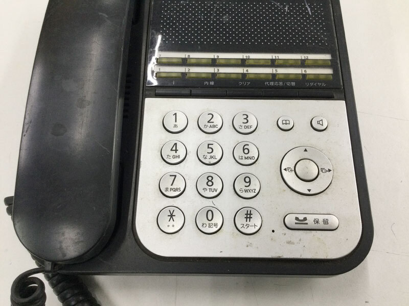 ナカヨ NYC-12iF-SDB：12ボタン標準電話機(黒) リユース中古ビジネスフォン★保証付き・本州送料無料★(管理番号3242)_画像5