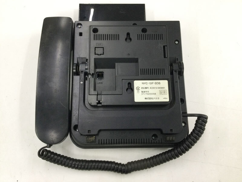 ナカヨ NYC-12iF-SDB：12ボタン標準電話機(黒) リユース中古ビジネスフォン★保証付き・本州送料無料★(管理番号3242)_画像6