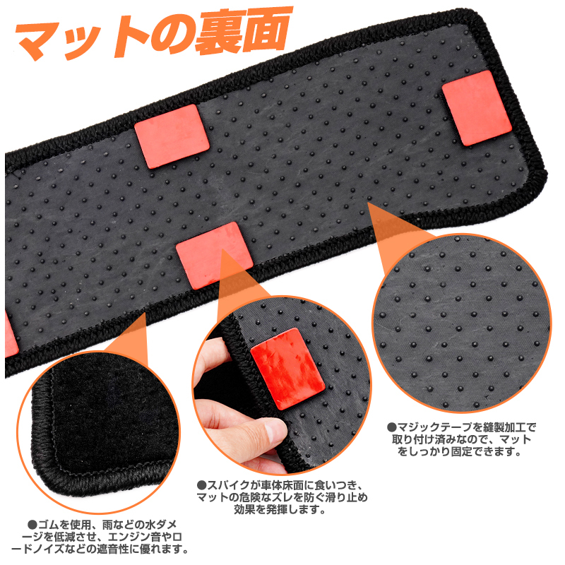 40系 アルファード ヴェルファイア サイド ステップマット フロア マット 車用品 カー用品 內(nèi)裝 パーツ ブラック 汚れ キズ防止 U7689