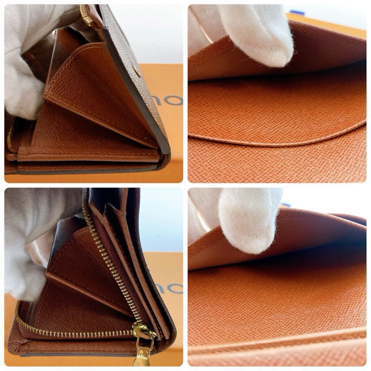 【ほぼ極美品】LOUIS VUITTON ルイヴィトン モノグラム ポルトモネ ビエ トレゾール L字ファスナー 二つ折り財(cái)布　ユニセックス　843