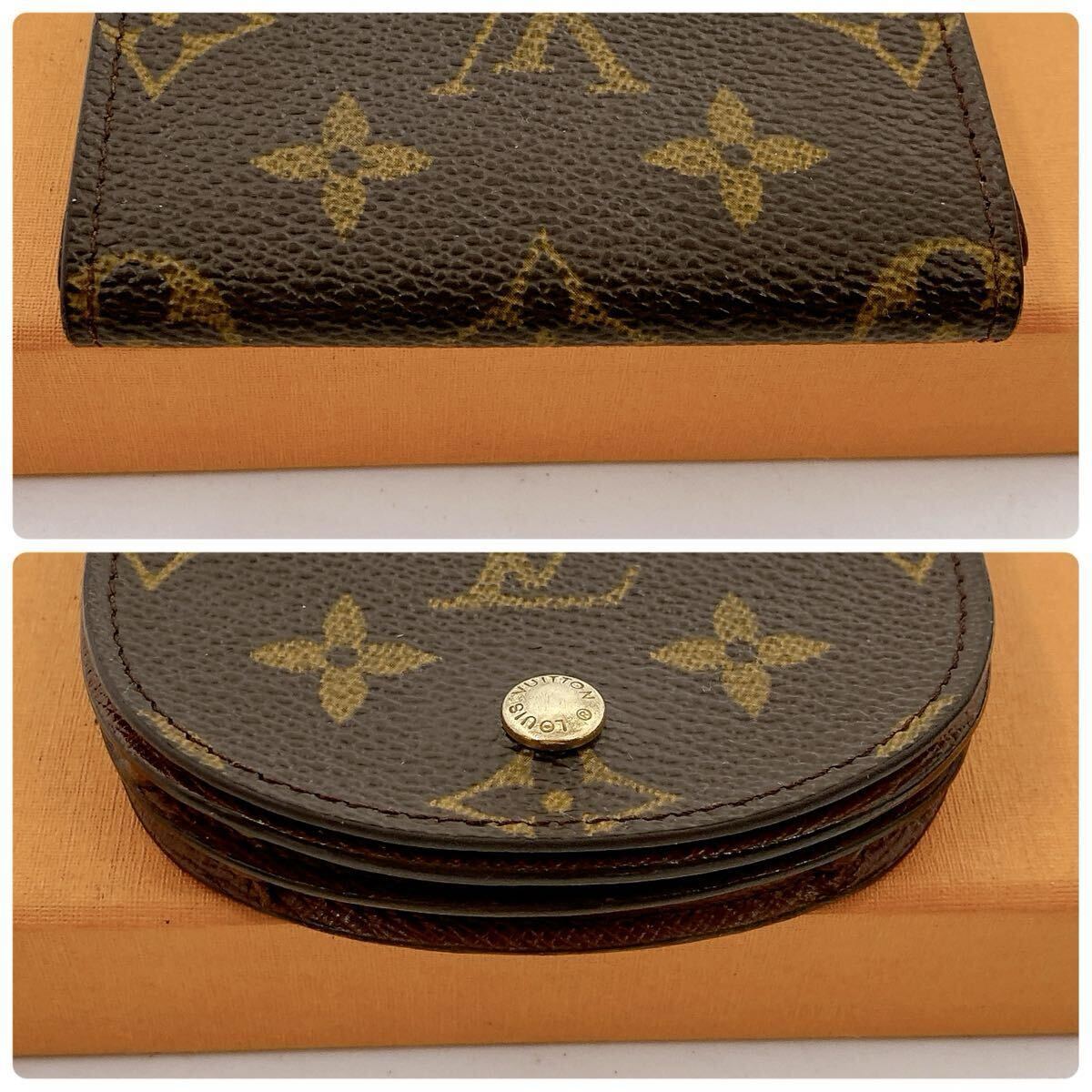 【極美品】LOUIS VUITTON ルイヴィトン モノグラム ポルトモネ グゼ コインケース 小銭入れ コインパース ユニセックス　903