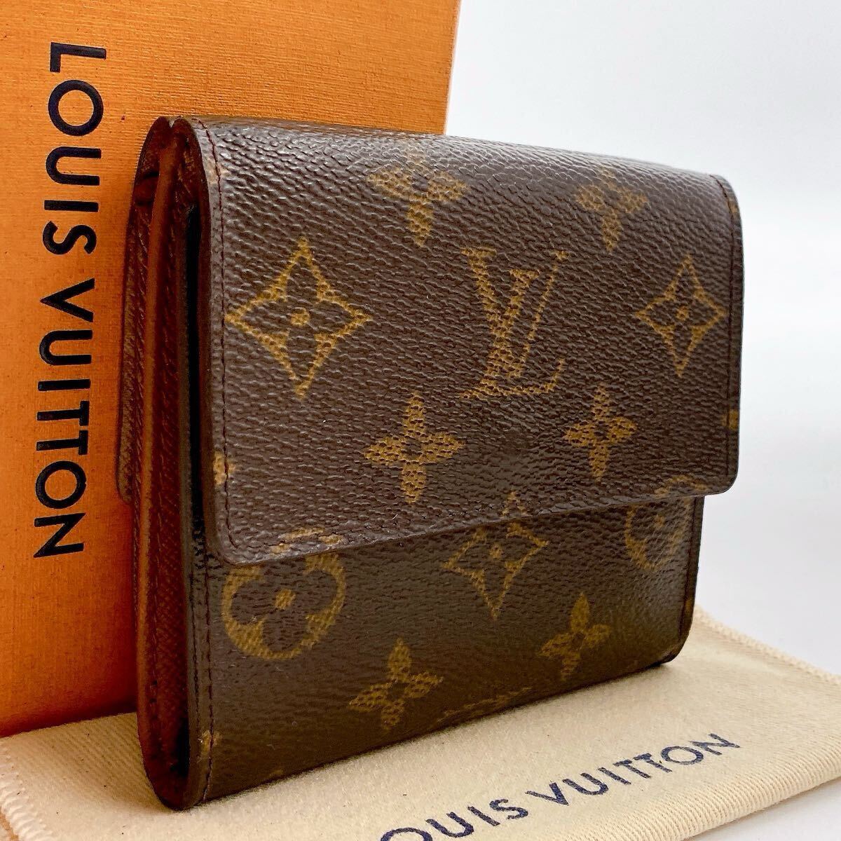 【極美品に近い】ルイヴィトン モノグラム ポルトフォイユ エリーズ Wホック財布 両面財布 コンパクト　LOUIS VUITTON ユニセックス　839