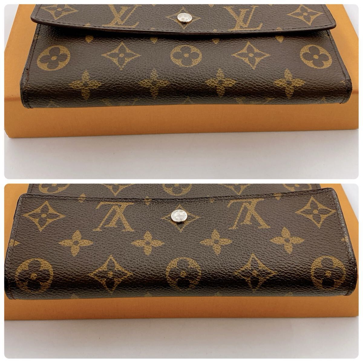 【美品】LOUIS VUITTON ルイヴィトン ポルトフォイユ　インターナショナル モノグラム　長財布 カード入れ×6 ユニセックス　618