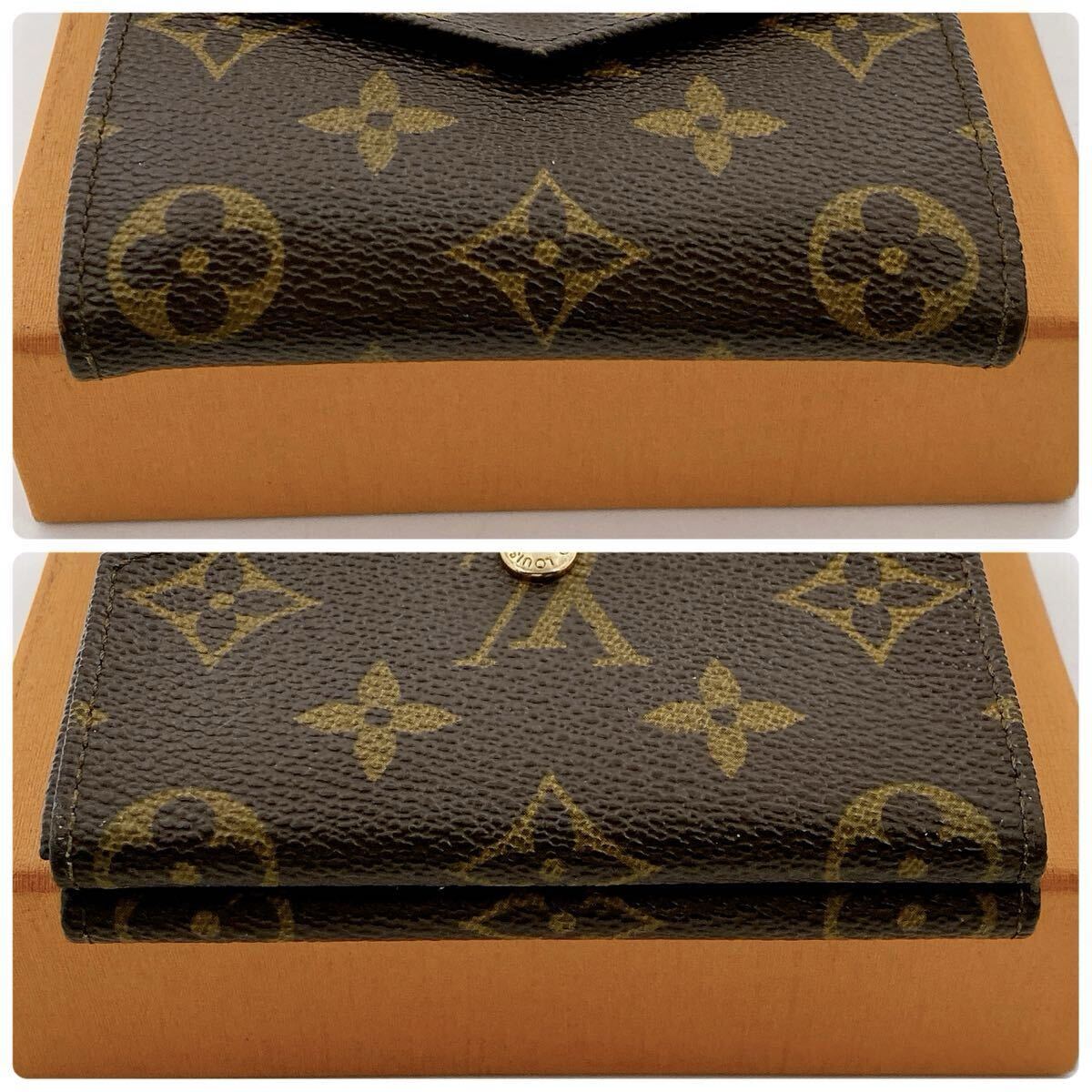 【極美品】　LOUIS VUITTON ルイヴィトン M61660 モノグラム ポルトモネビエ カルトクレディ 三つ折り 財布 ウォレット 845