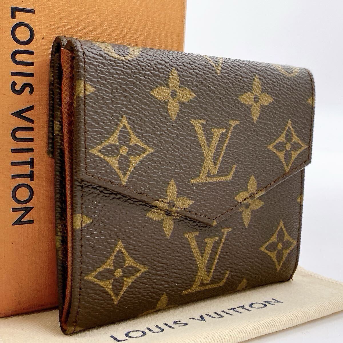 【超極美品】　LOUIS VUITTON ルイヴィトン M61660 モノグラム ポルトモネビエ カルトクレディ 三つ折り 財(cái)布 ウォレット 845