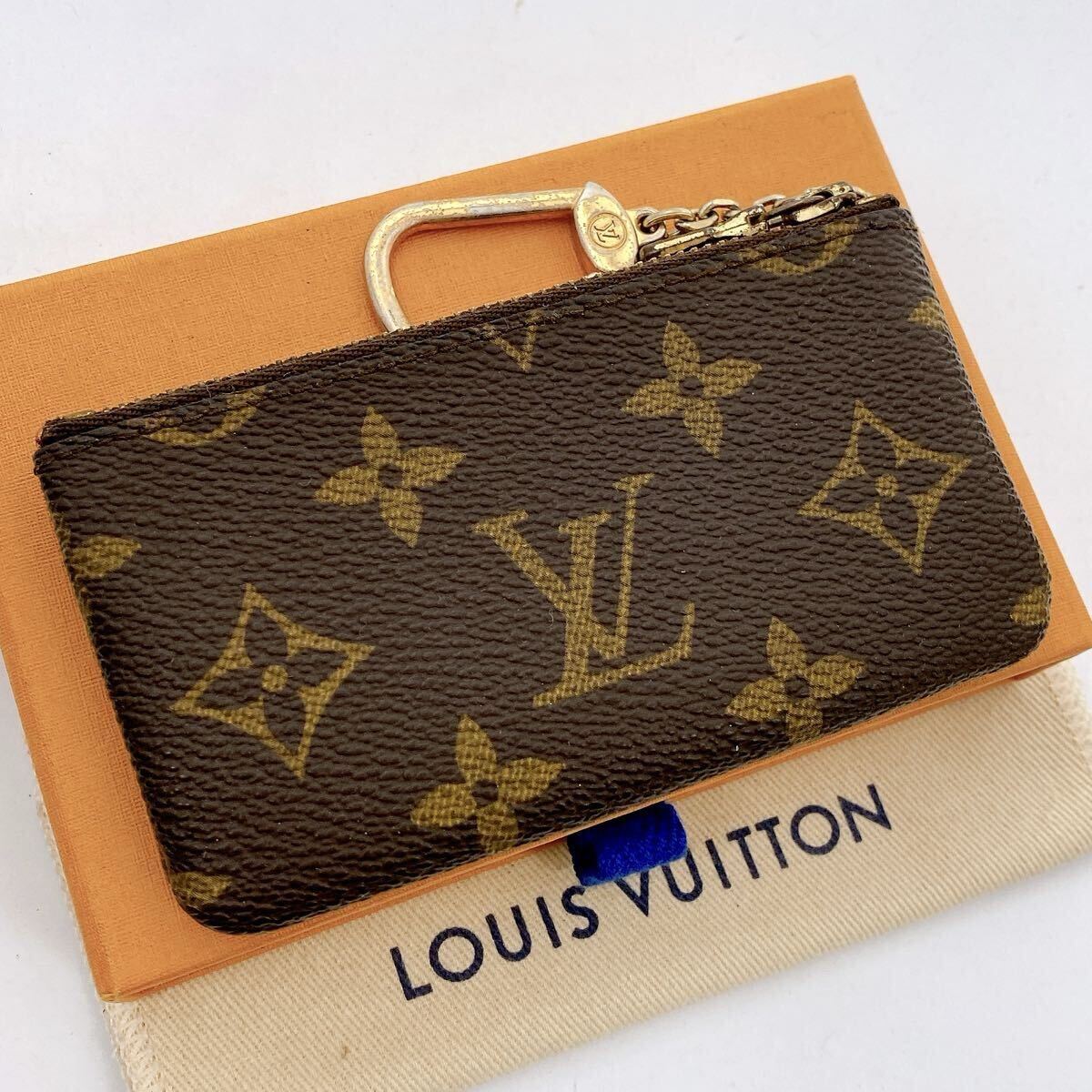 【極美品に近い】LOUIS VUITTON ルイヴィトン コインケース ポシェット クレ モノグラム 小銭入れ 財布 サイフ 小物 コインケース　882