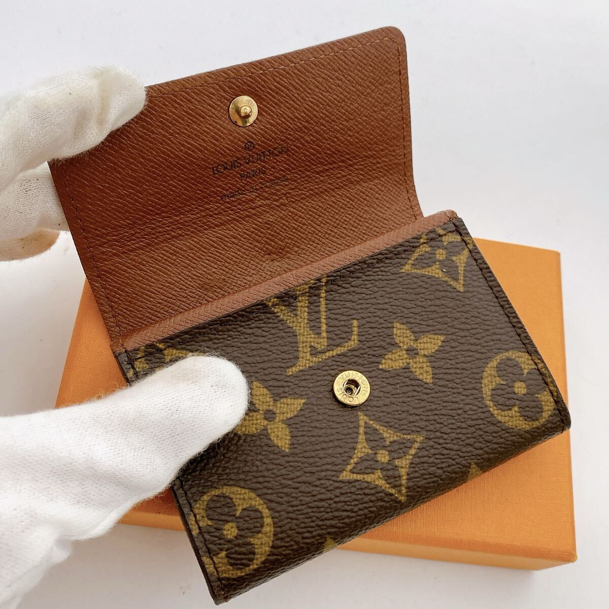 【外観超極美品】LOUIS VUITTON ルイ?ヴィトン モノグラム ポルトモネ プラ コインケース　コンパクト　小銭入れ レディース　メンズ　902