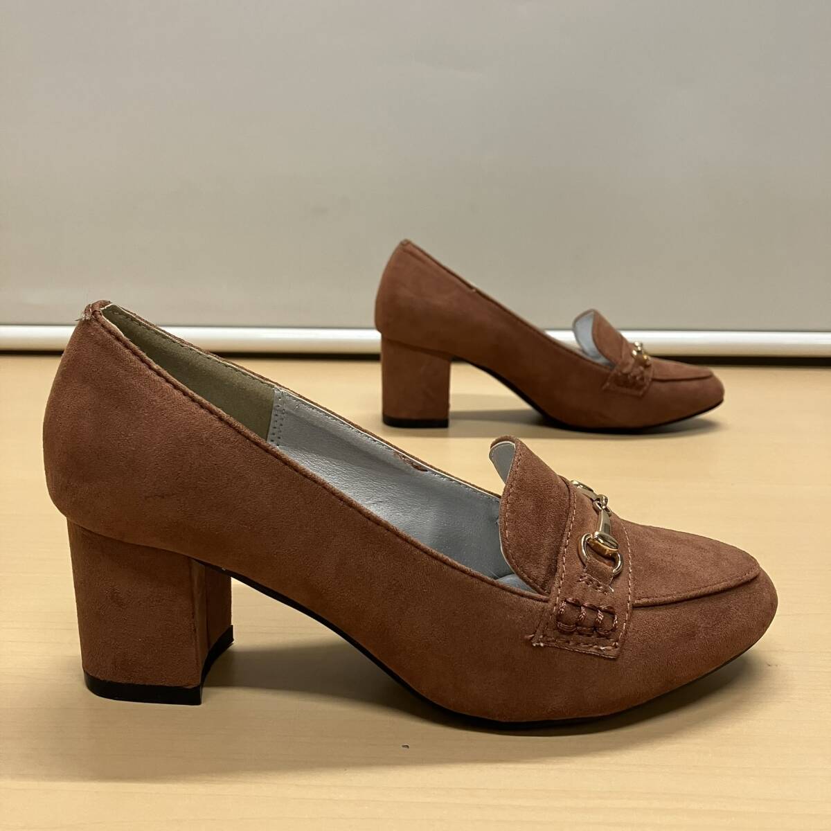 ROPE PICNIC PASSAGE by HARUTA SHOES スウェード調ヒールアップローファー（ブラウン）サイズ36（23cm）_画像7