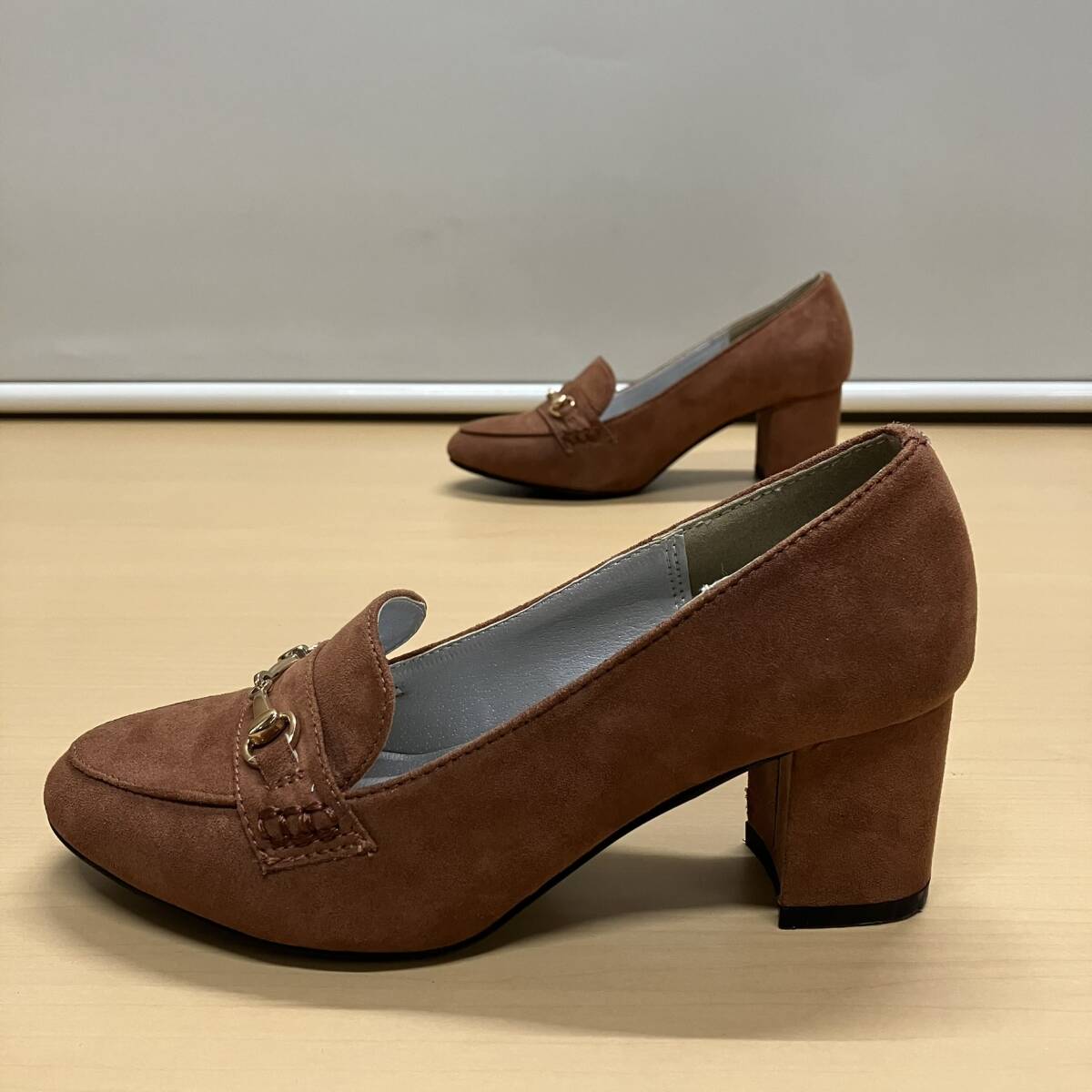 ROPE PICNIC PASSAGE by HARUTA SHOES スウェード調ヒールアップローファー（ブラウン）サイズ36（23cm）_画像5