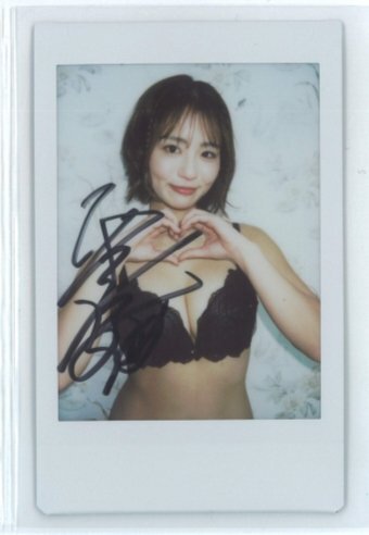 平嶋夏海7 Vol.7 直筆サイン入り水著オフショットチェキ　(黒ビキニ） /HIT'S 250828-220