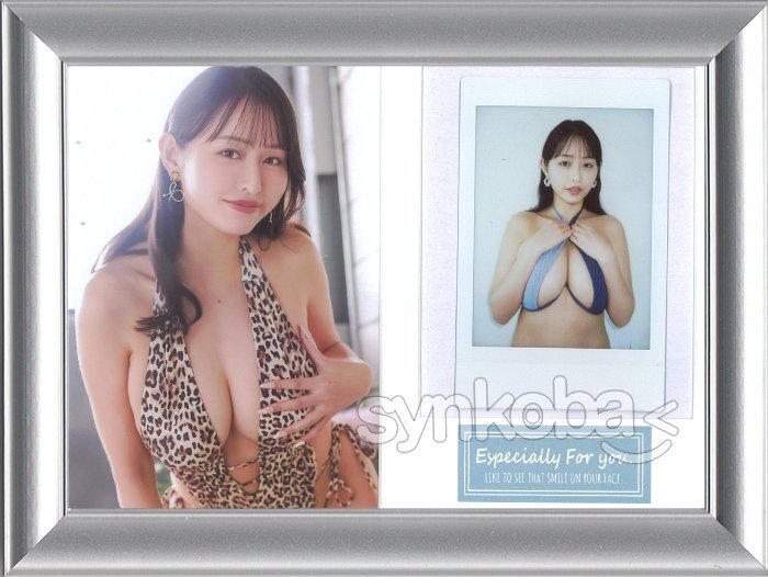 天野ちよ　水著チェキ入りSPフレームC　(青ビキニ)　◆非売品/HIT'S 250801-939