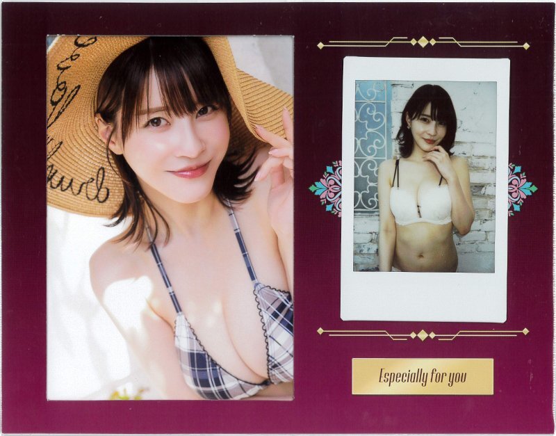 岸明日香7 ～OTONA KAWAII～ 水著チェキ入りSP臺紙C　(白ビキニ) /WooHoo 250911-816